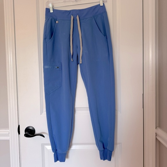 Figs Zamora Women’s Technical Collection Blue Scrub Jogger Pants XSmall - Picture 1 of 8